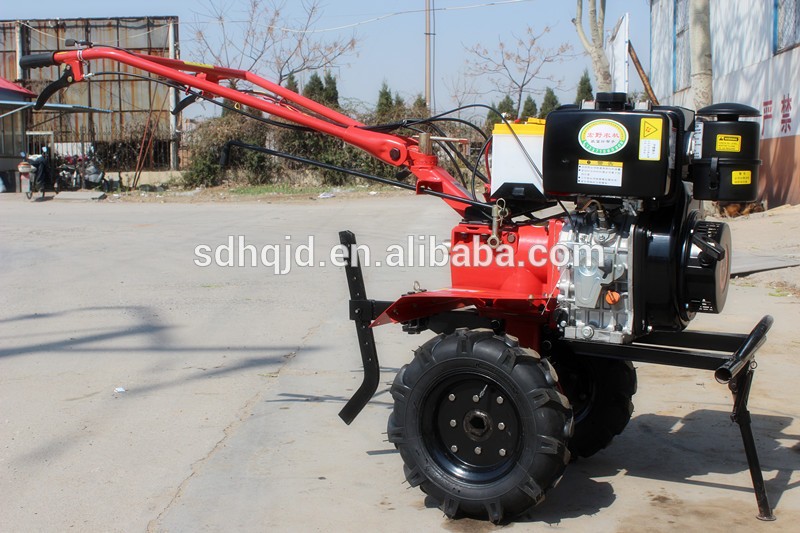 2015 hot sale 15hp diesel mini rotary tiller cultivator, depth cultivator power tiller