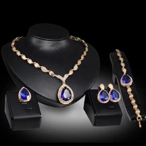 2017 Fashion african jewelry sets crystal fine jewelry sets