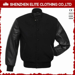 2017 plus size letterman varsity jackets genuine leather sleeves