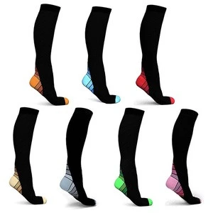 2018 breathable football running sport quick dry compression socks from manufacturer