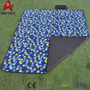 2018 hot sale eco-friendly camping mat green polor fleece picnic mat