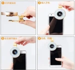 2018 New Products Universal Smartphone 3 in 1 Camera Lens With Selfie Flash Light