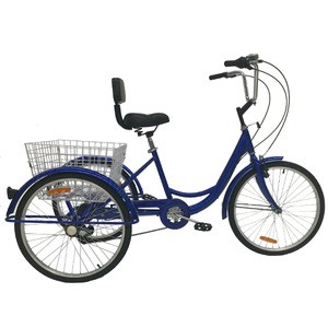 2019 24 inch single speed folding adult tricycle / trike / three wheel cargo cheap tricycle bike for sale