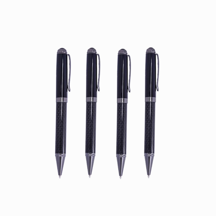2019 Custom factory direct carbon fiber signature pen gift metal ball pen