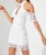 Import 2019 Fashion New Ladies Dresses White Cold Shoulder Cut Out Front Slim Lady Lace Dress from China