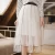 Import 2019 spring fashion new womens irregular hollow white long lace skirt from China