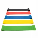 2020 Custom Sports 5pcs Yoga Assist workout Exercise bands Stretch latex Elastic Resistance Loop Band set