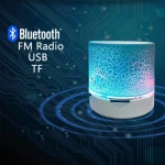 2020 Factory price Portable Mini led light smart wireless BT Speakers s10 with FM radio