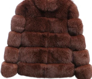 2020 Faux fox fur coat wholesale fashion eco-friendly women faux fur jacket and coats