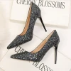 2020 New Bride Wedding Shoes Sequins Bridesmaid Women Thin High Heel Shoes