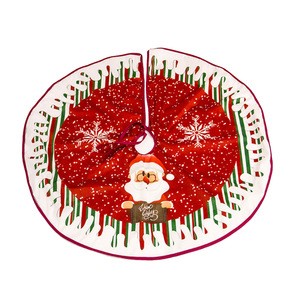2020 New Product Christmas Decoration Supplies 90cm Cloth Art Cartoon Christmas Tree Skirt Creative Christmas Tree Decoration