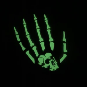 2020 New Ready to press glow in dark  heat transfer print decoration paper skull print for Halloween costume