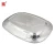 Import 2020 New style dish&amp;plate stainless steel rectangular food tray with flower pattern from China