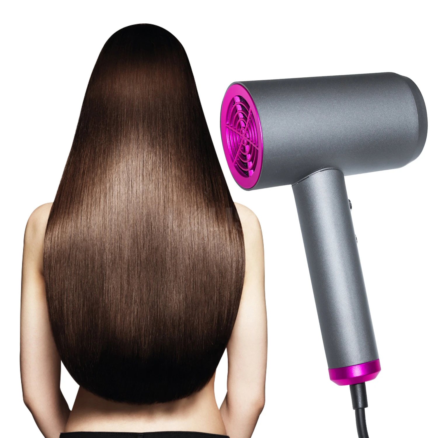 2020 Professional Salon Hair dryer 1100W Ionic Blower Dryer with Diffuser Portable Travel Hair Dryer