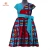Import 2021 100% Cotton Hot Sale Fashion African Baby Girl&#x27;s African Flower Pattern Wax Print Linen Princeness Dress from China