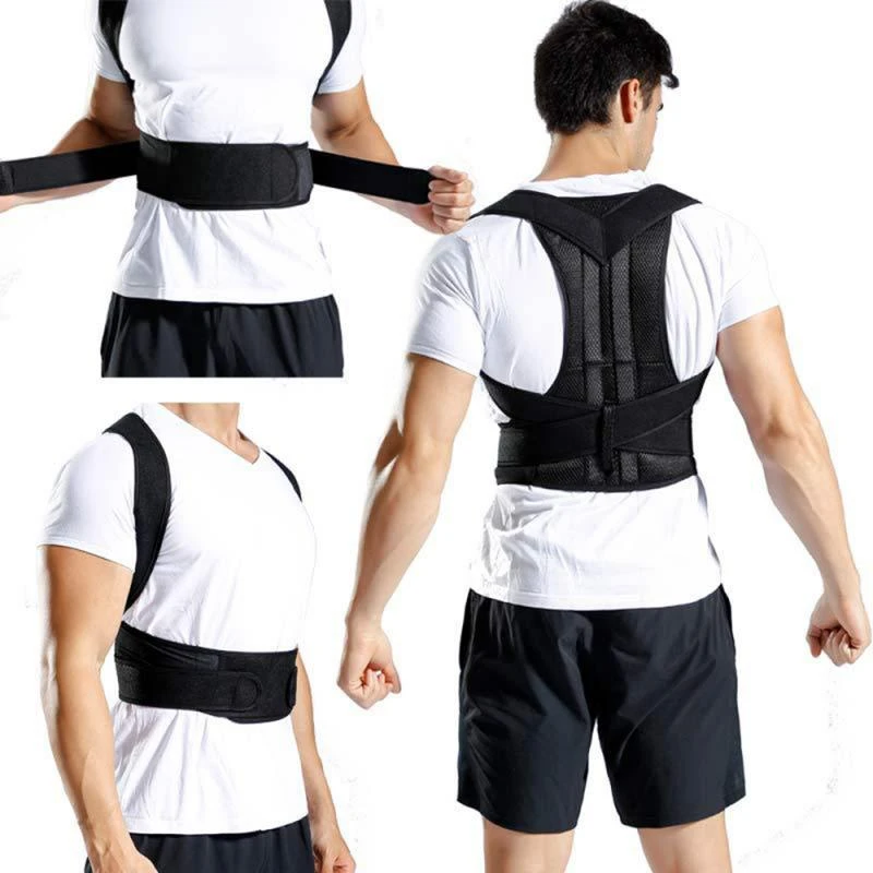 2021 Adjustable Support Posture Corrector Back Brace  Belt Shoulder Straightener