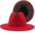Import 2021 adult  new  colors High Quality Wholesale Wool Felt Fedora Hat 2 tone hats wide brim Fedoras from China