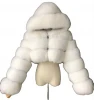 2021 amazon top seller high quality trendy long sleeve crop ladies fur jacket winter outwear women faux fur coat