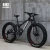 2021 Guang zhou china manufactures 4.0 tire snow bike  spoked wheel carbon steel double suspension snow mountain bicycle