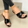 2021 New Hawksbill Turtle grain Women Shoes Slide Slipper Flat Sandals