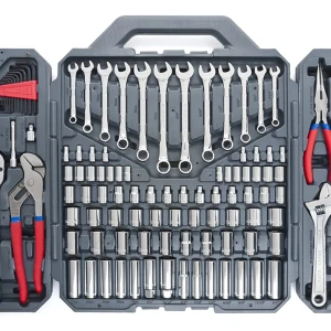 205 pieces tool set  wholesale good quality plastic case car repair tool kit with  storage case  basic repairs tool kit set