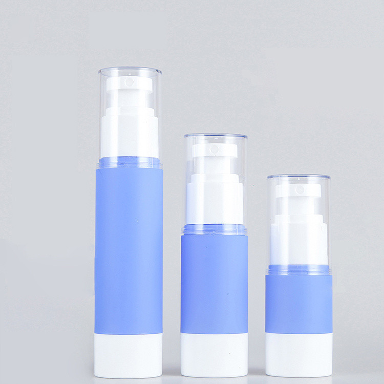 20ml 30ml 50ml PP Plastic Blue Airless Lotion Pump Bottle