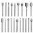 Import 20PCS Rotary Burrs Drill Bit Set Milling Cutter Engraving Bits for Drilling Woodworker Electric Grinding Accessories from China