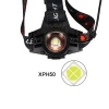 20W High Power 1200 Lumen Light Output With  Zoomable USB Rechargeable xhp50 headlamp With Power bank Function