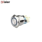 22mm SPST 6 Pin LED Momentary Elevator Push Button Switch