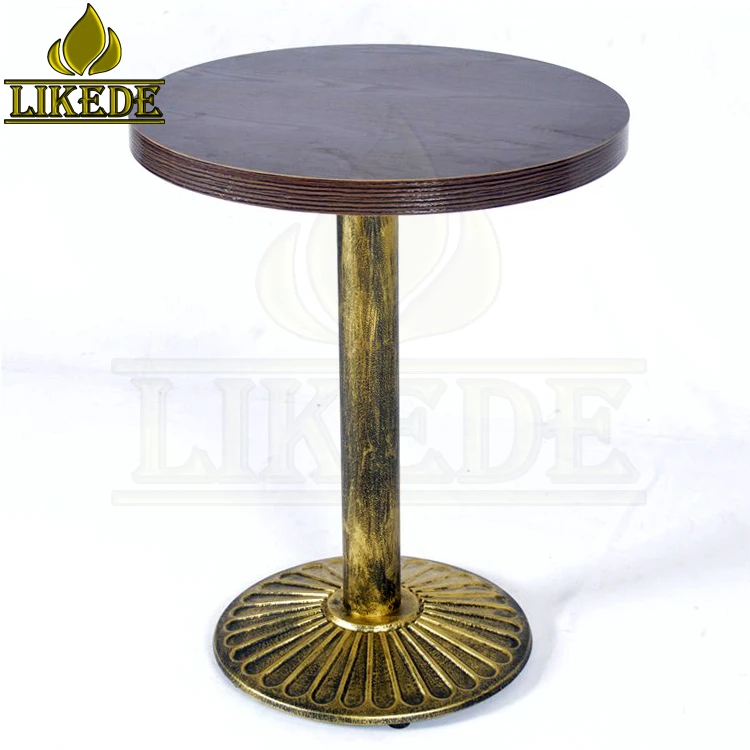 24 inch round bronze base table cast iron bistro table wrought iron bar table