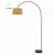 Import 3 amrs satin nickel office arch floor lamp with LED E27/E26 light source from China