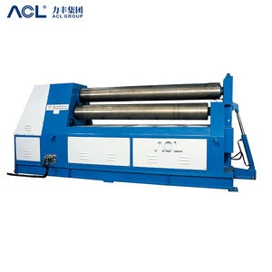 3-roller iron plate bend rolling machine / sheet metal plate bending machine