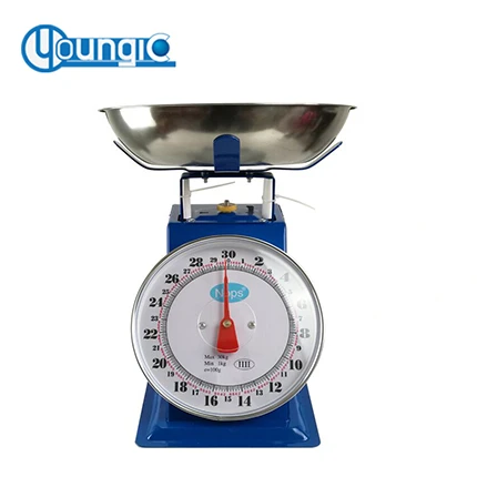 30KG Classic Collection Retro Mechanical Kitchen Food Weighing Scale With Stainless Steel Bowl