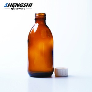 30ml 60ml 100ml 125ml 150ml 200ml 300ml pharmaceutical amber syrup glass medical bottles with screw cap