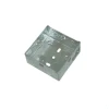 3"*3" 0.9mm thickness BS4662 metal electrical switch and socket box with knock out hole adjustive lug