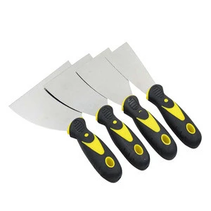 3Cr13Stainless Steel Paint Wall Steel Blade Putty Knife 2INCH Paint Scraper Yellow and Black Plastic Handle