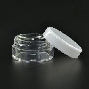 3ml sample travel jars facial, eye, mask cream container 3g small pet plastic jar
