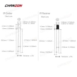3mm IR LED Emitting Diode 850nm 940nm Transmitter Emitter Receiver Infrared Phototransistor Photodiode Invisible DIY PCB Diodes