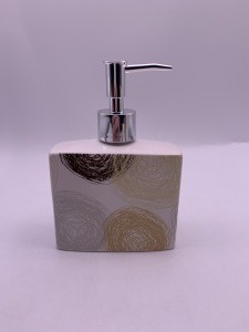 3pcs ceramic bath accessories set include lotion dispenser tumbler soap dish hotel bathroom accessories gift bath set
