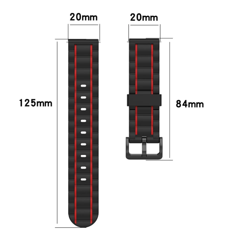 44mm 40mm 42mm 38mm Silicone Watch Band For Apple Watch 4 3 2 1 Silicone Sport Strap Replacement Bracelet Wristband