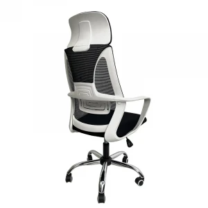 4D Adjust swivel task chair ergonomic mesh   and fabric office chair headrest