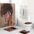 Import 4pcs/set African woman bathroom non-slip mat and shower curtain set home decoration from China