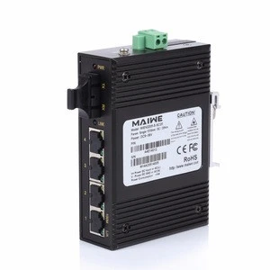 5 Port 10/100Mbps Industrial unmanaged Din-Rail Network Ethernet Switch 24V