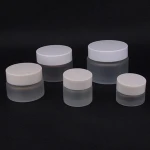50ml frosted glass cosmetic jars cream glass jar