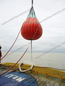 50T PVC Water Bag for Floating Boat Crane Loading Test
