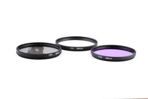 58mm camera Lens Filter Kit UV+CPL+FLD Filter With Filter Bag