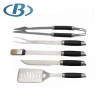 5pcs Wholesale BBQ Grill Tools in Black Carrying Bags