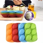 6-Holes Easter Egg Shaped Silicone Cake Mold Muffin Chocolate Dessert Cookie Baking Mould Kitchen Baking Cake Decoration Tools