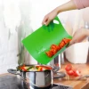 6Pcs Block Fruit Non Slip Cutting Separately Chopping Board Set  Colour Coded Meat Fruit Supplies Kitchen Tool