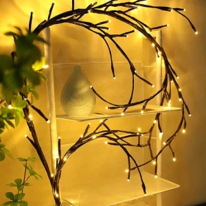 72LED Copper Wire Plug Fairy Lights Ball & Rattan Globe String Lights for Christmas Decorative Valenties Day Christmas Lights